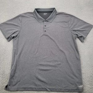 BCG Shirt Mens XXL Gray Polo Golf‎ Short Sleeve Classic Lightweight Collared